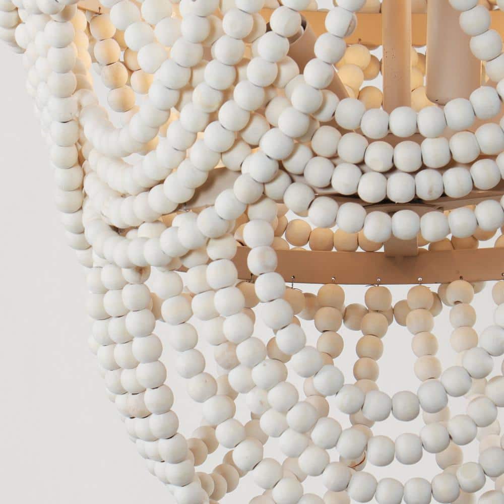 Alshaila Postmodern Luxury Wooden Metal Chandelier - Lamp Copper