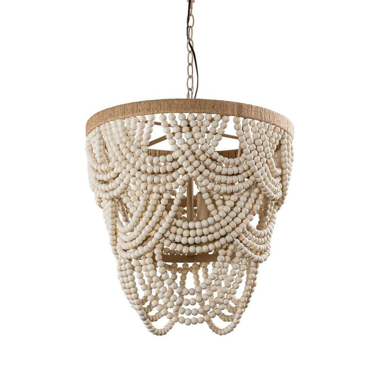 Alshaila Postmodern Luxury Wooden Metal Chandelier - Lamp Copper