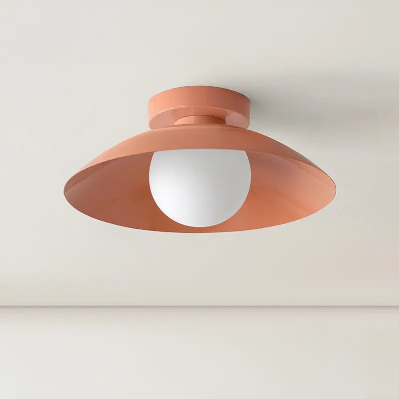 Arisha Moderna Metallo Vetro Plafoniera Nero Rosso Rosa Giallo Soggiorno Camera da Letto