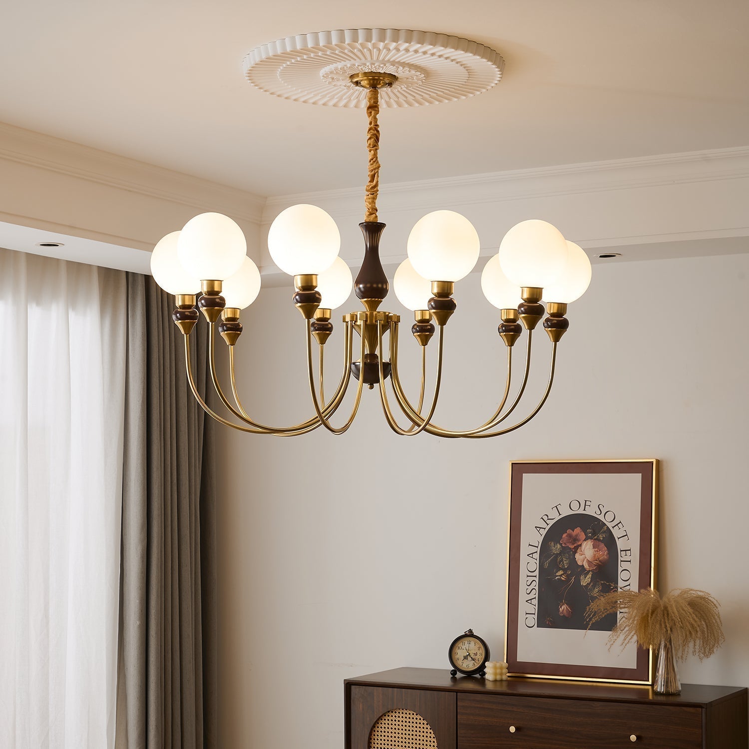Helena Curve Chandelier - Blowlighting