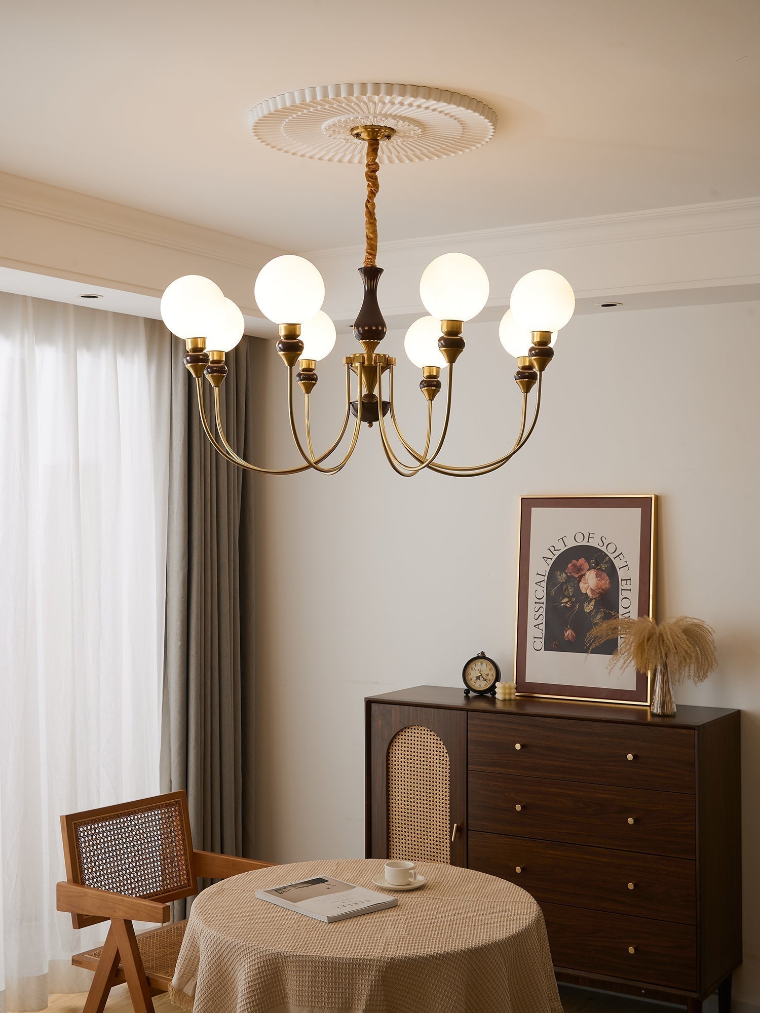 Helena Curve Chandelier - Blowlighting