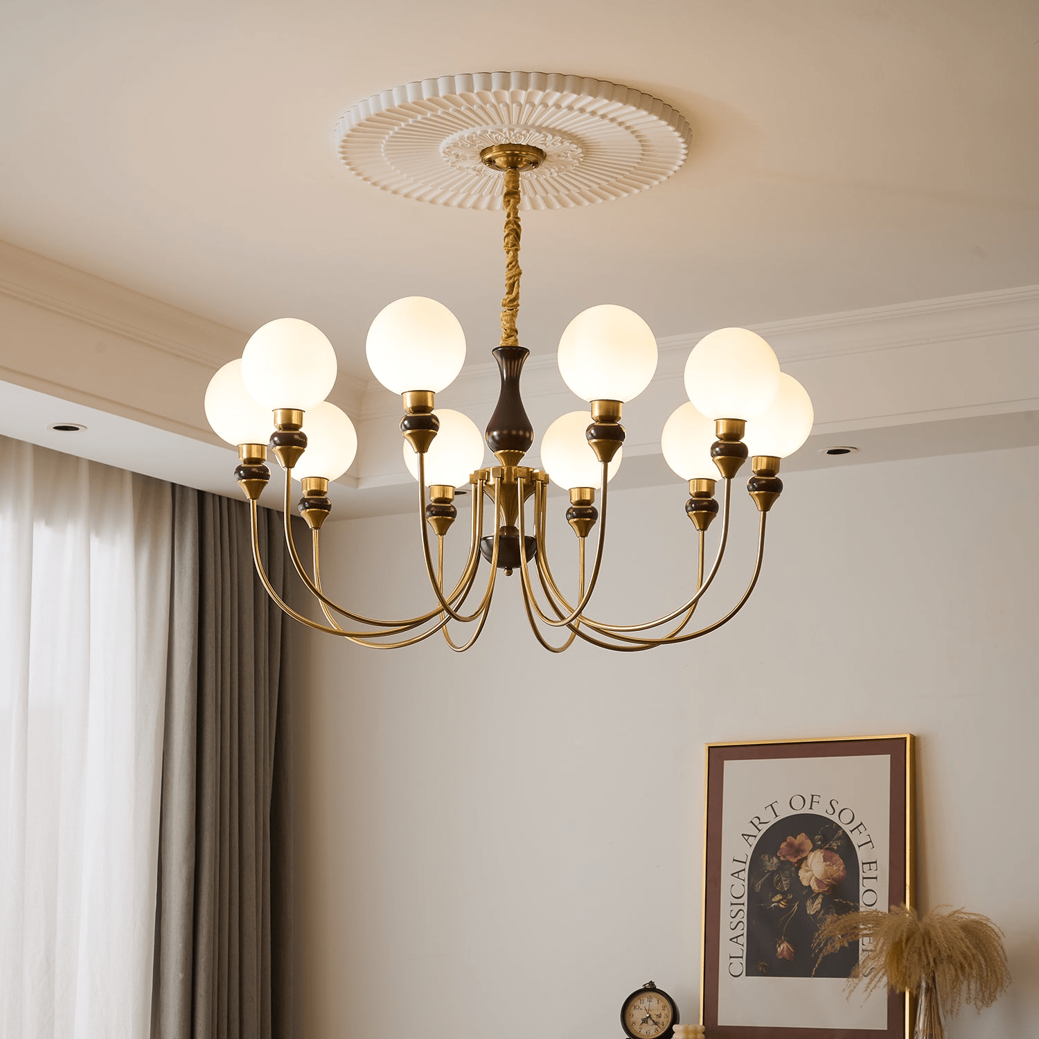 Helena Curve Chandelier - Blowlighting