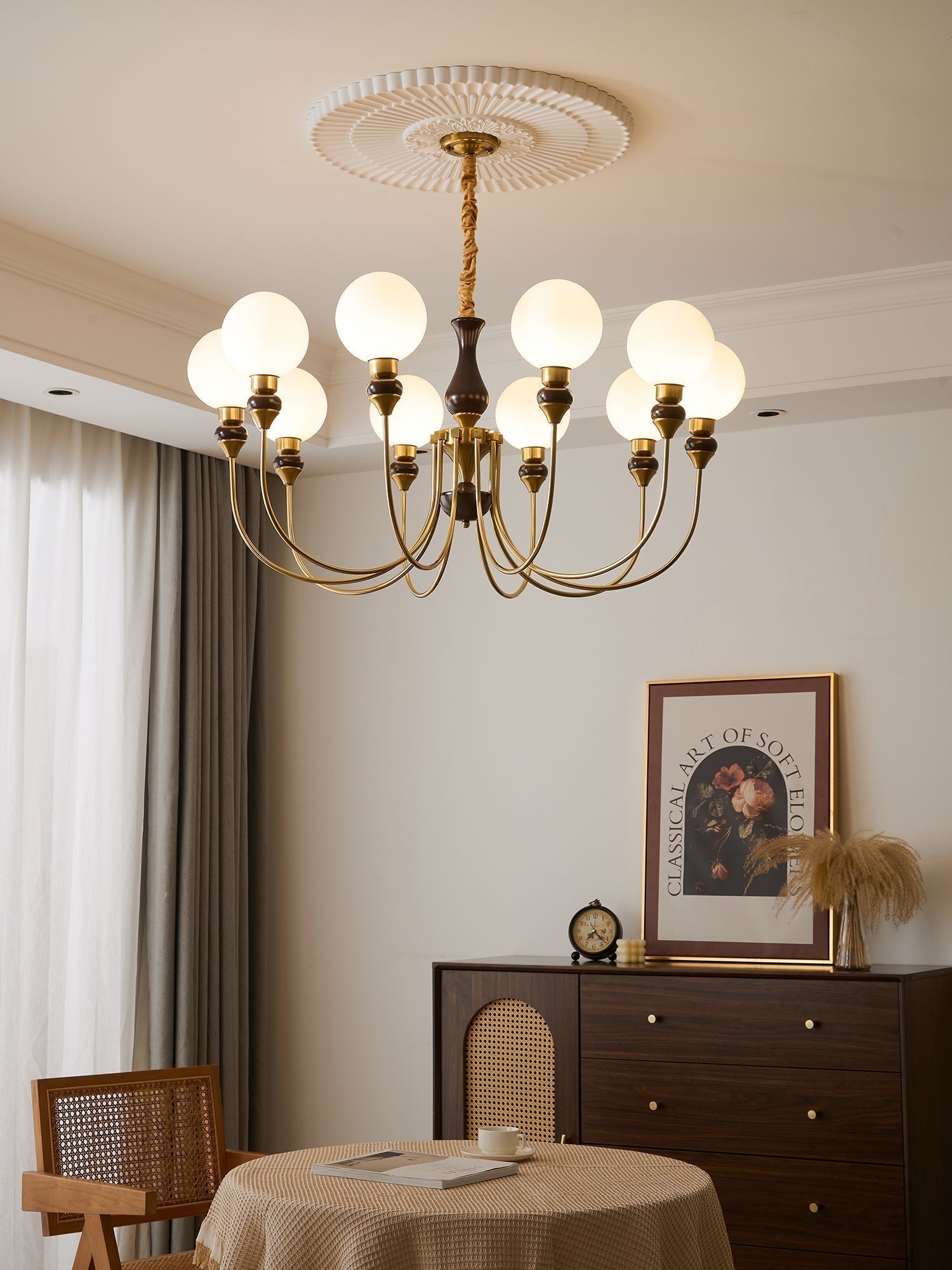 Helena Curve Chandelier - Blowlighting