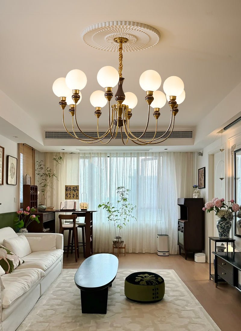 Helena Curve Chandelier - Blowlighting