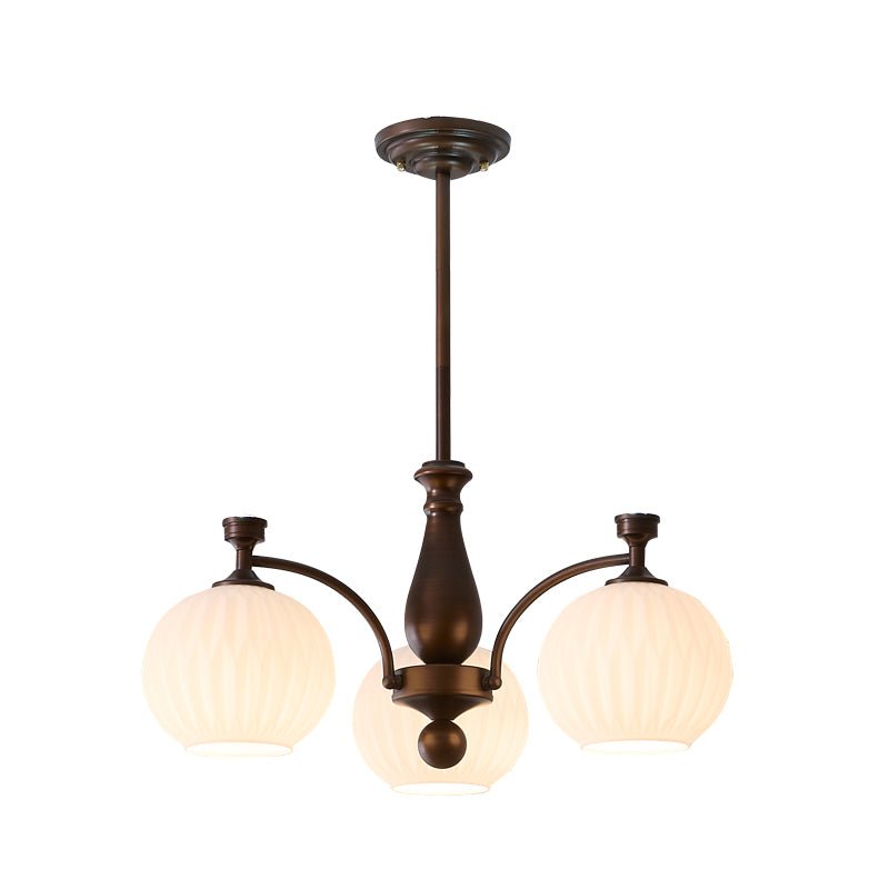 Aurora Chandelier Orb Frosted Vintage - Blowlighting