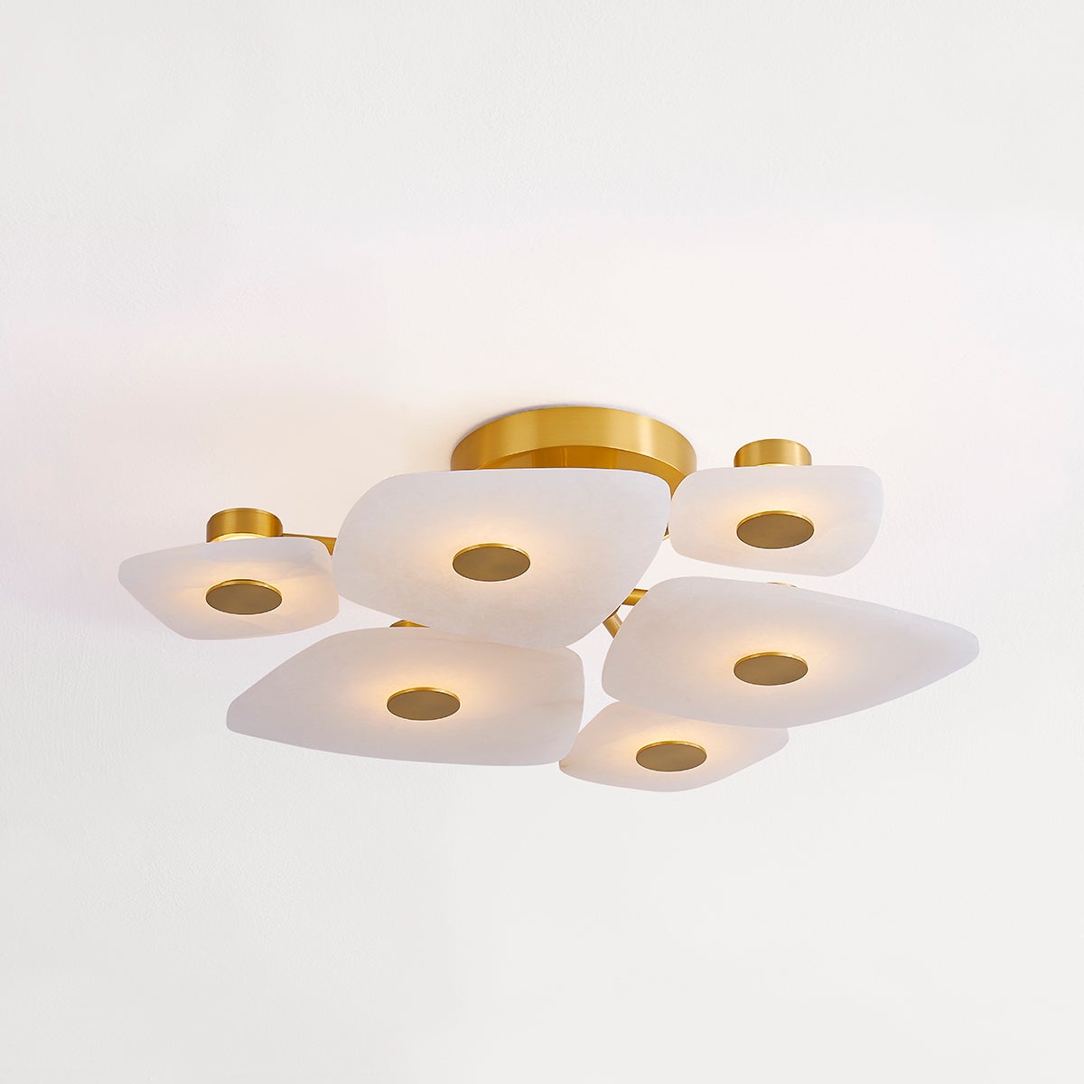 Ilsilyra Petal Shaped Glass Ceiling Light - Neutralighting