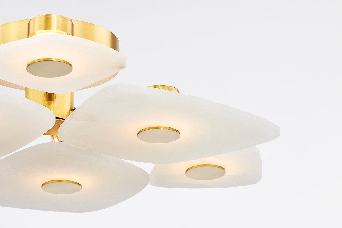 Ilsilyra Petal Shaped Glass Ceiling Light - Neutralighting