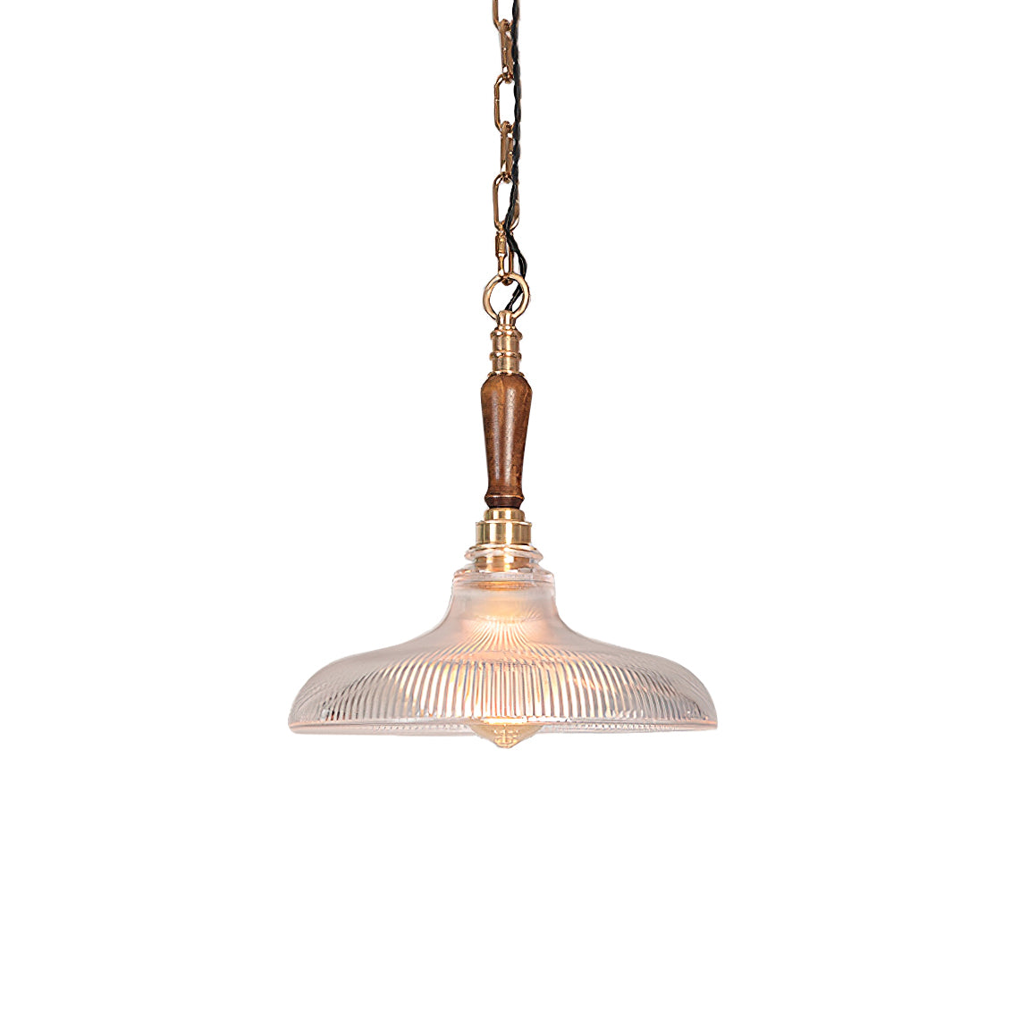 Zomiror Modern Minimalist Holophane Brass Glass Pendant Light - Lamp Copper