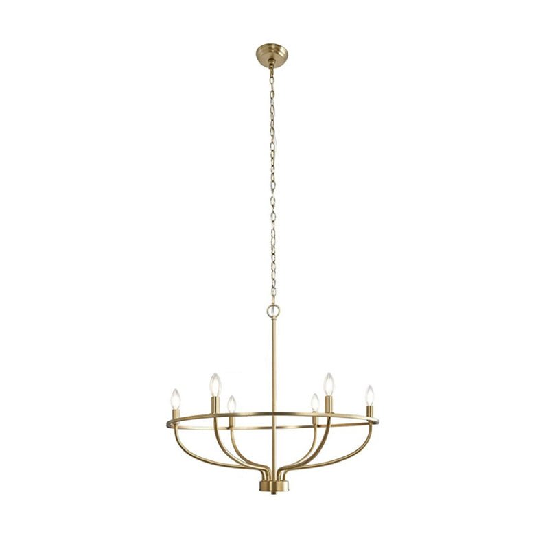 Aurelia Brass Gold Candelabra Chandelier - Blowlighting