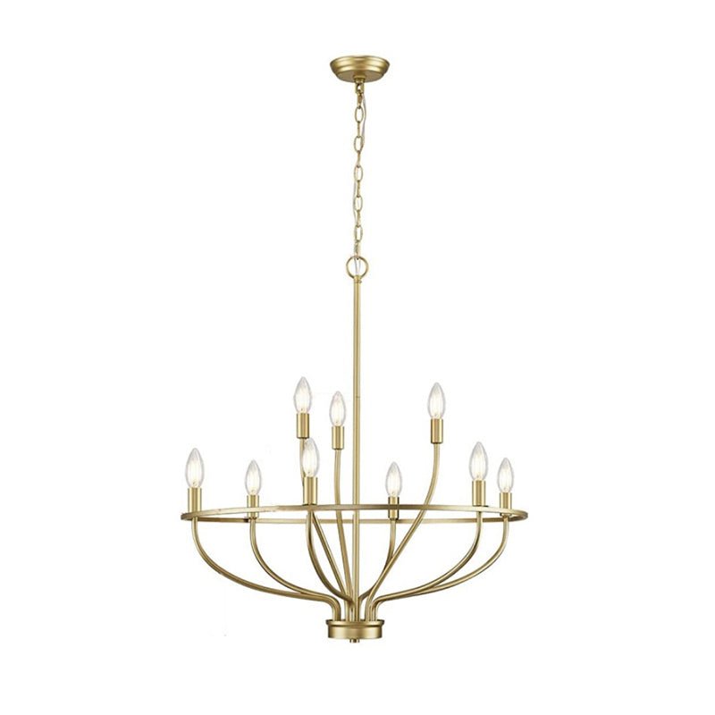 Aurelia Brass Gold Candelabra Chandelier - Blowlighting