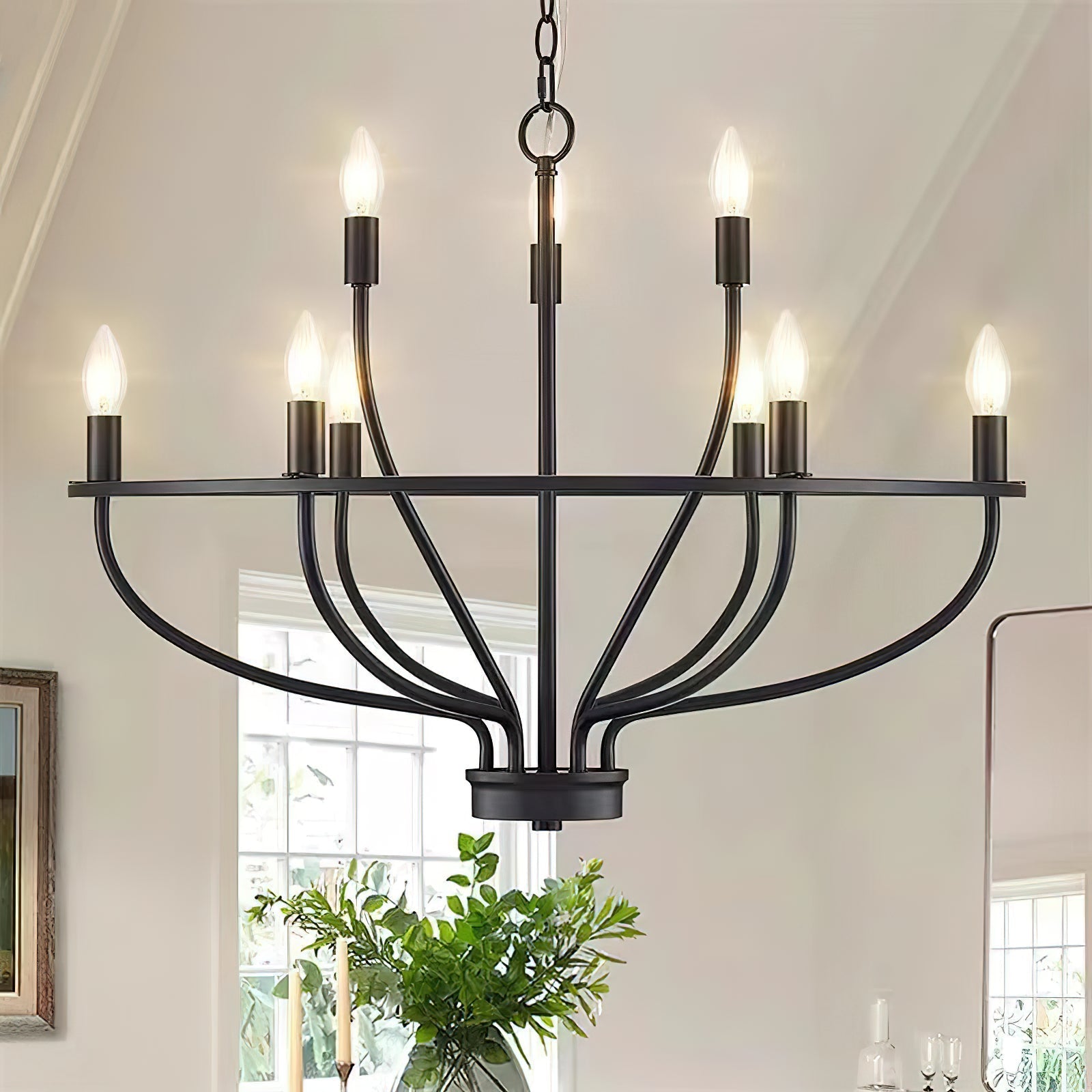 Aurelia Brass Gold Candelabra Chandelier - Blowlighting