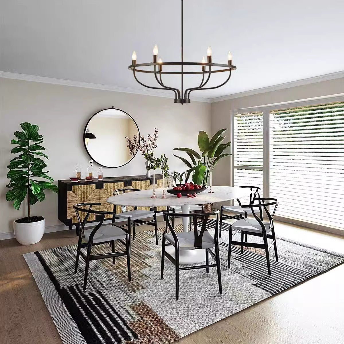 Aurelia Brass Gold Candelabra Chandelier - Blowlighting