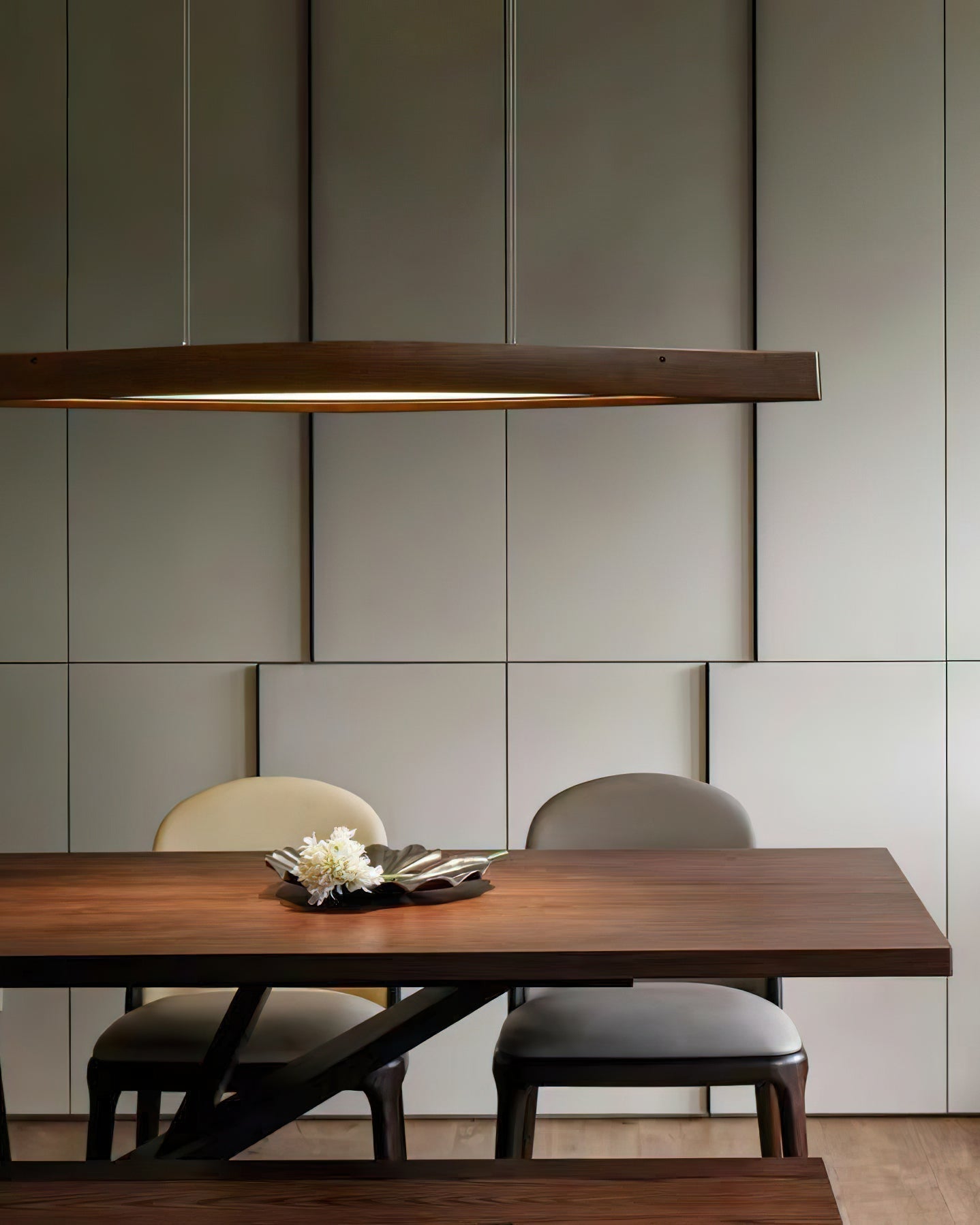 Horizon Linear Wood Pendant Lamp - Blowlighting