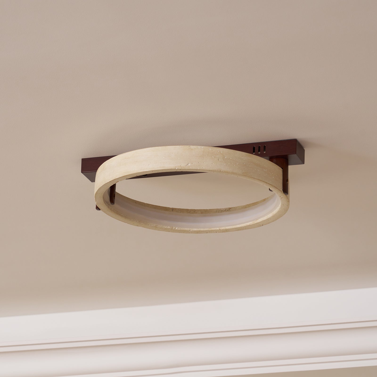 Ivlaeyra Ringed Travertine Wall Light - Neutralighting