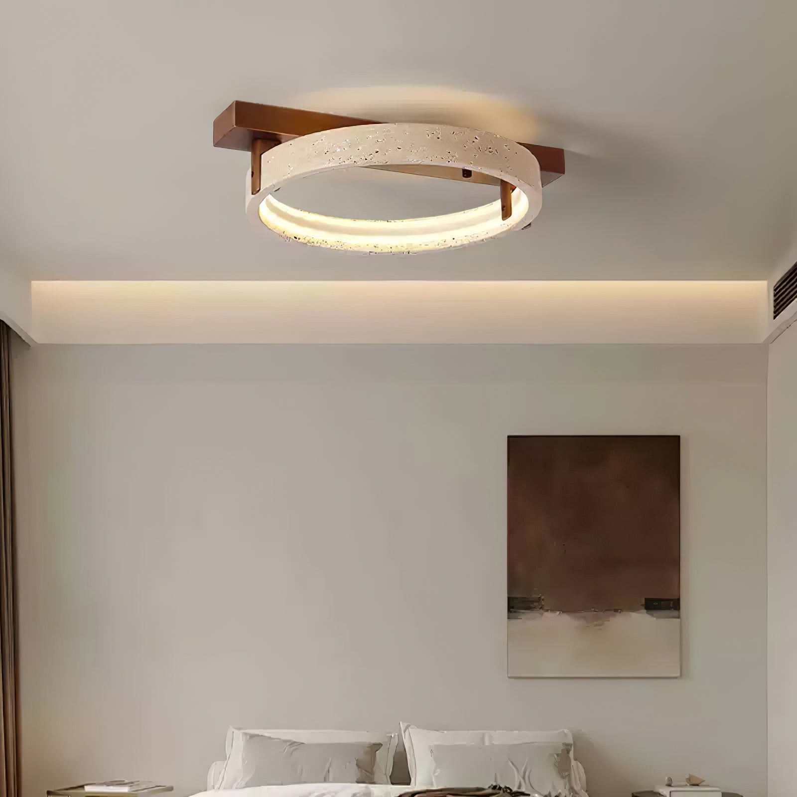 Ivlaeyra Ringed Travertine Wall Light - Neutralighting