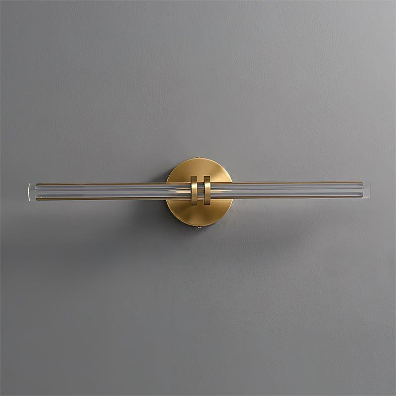 Horizon Modern Minimalist Brass Glass Wall Lamp - Lamp Copper