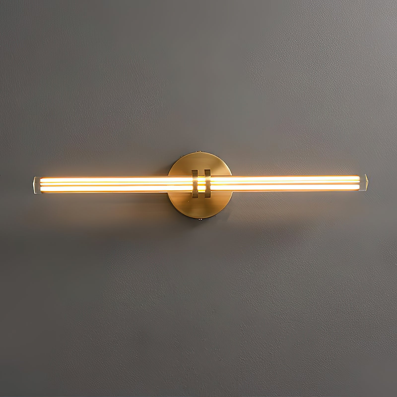Horizon Modern Minimalist Brass Glass Wall Lamp - Lamp Copper