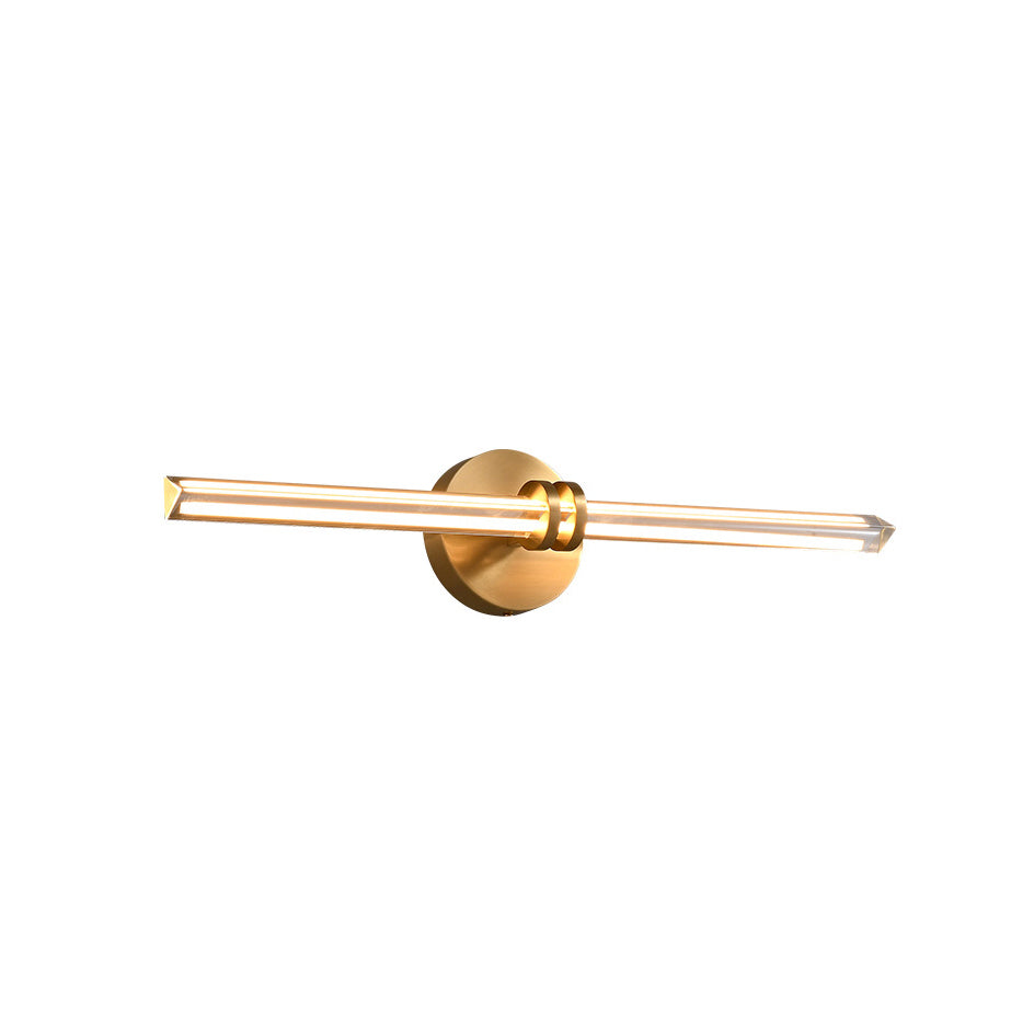 Horizon Modern Minimalist Brass Glass Wall Lamp - Lamp Copper