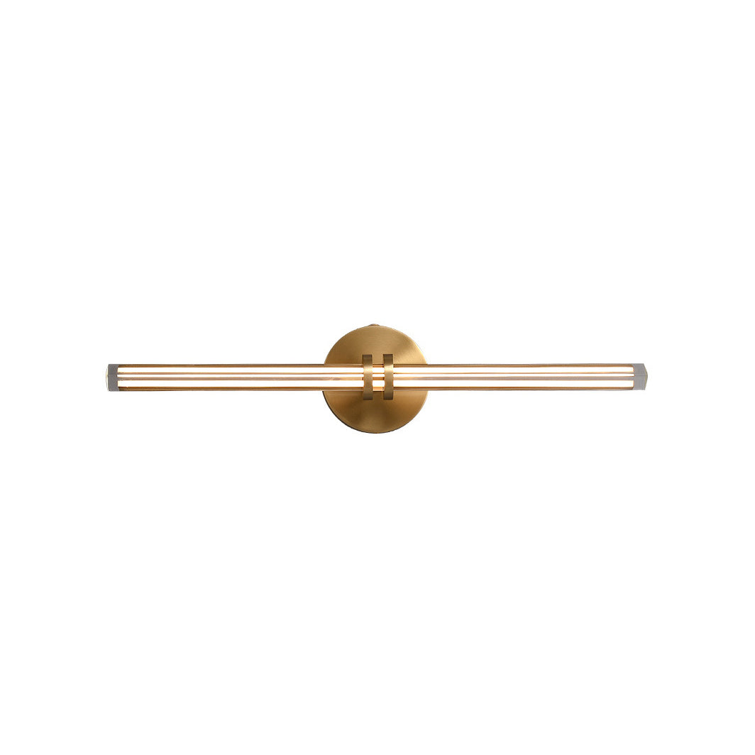 Horizon Modern Minimalist Brass Glass Wall Lamp - Lamp Copper