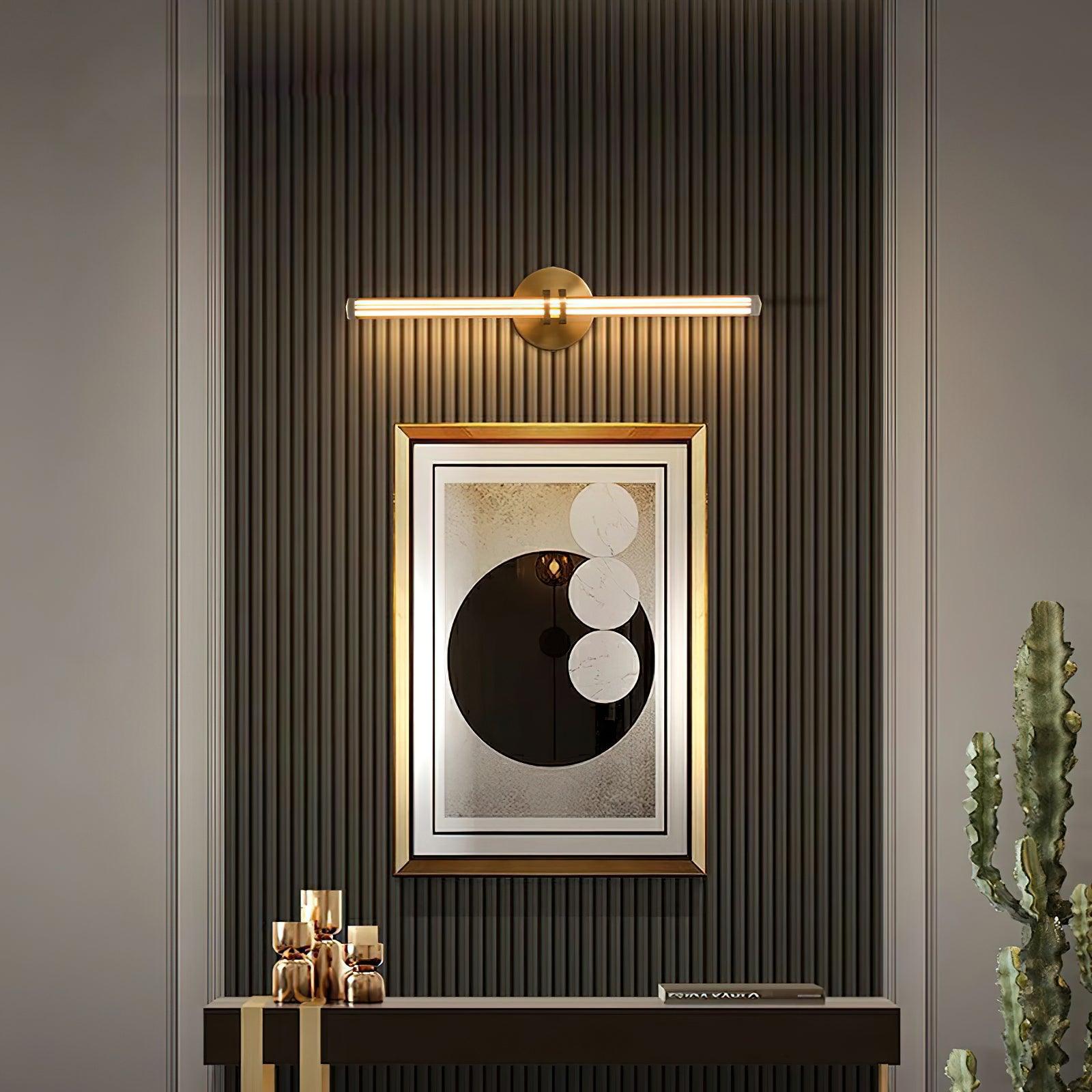 Horizon Modern Minimalist Brass Glass Wall Lamp - Lamp Copper