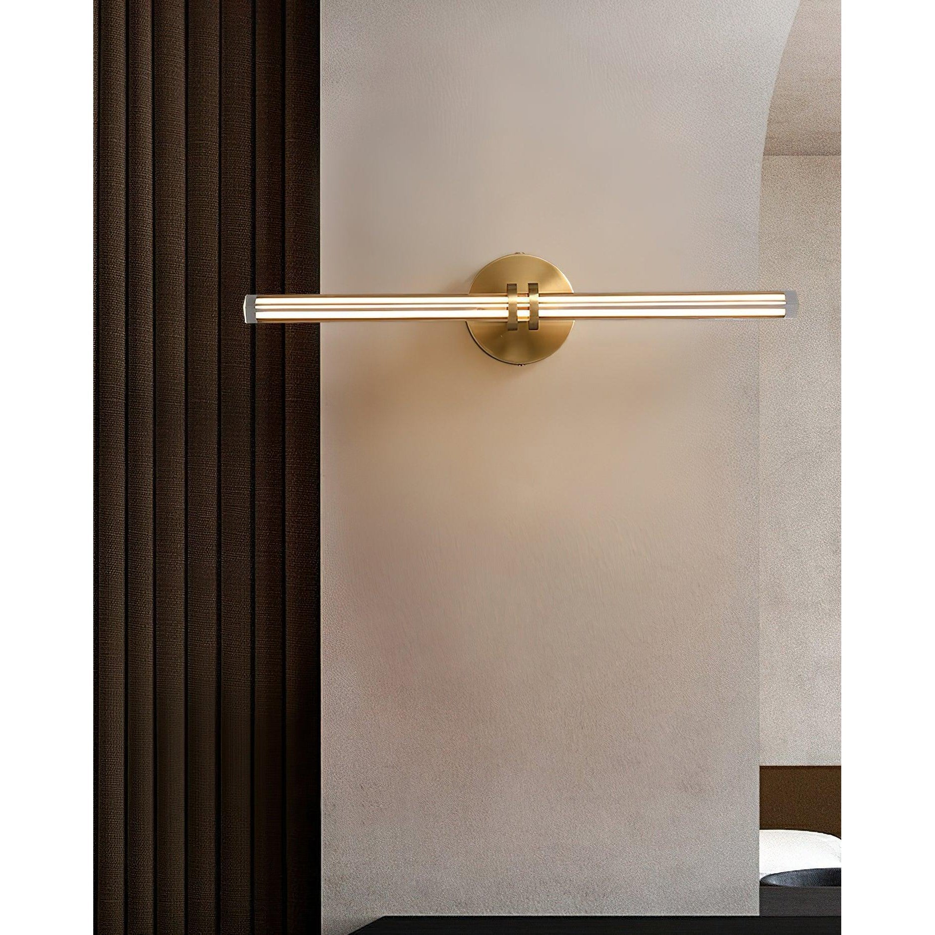 Horizon Modern Minimalist Brass Glass Wall Lamp - Lamp Copper