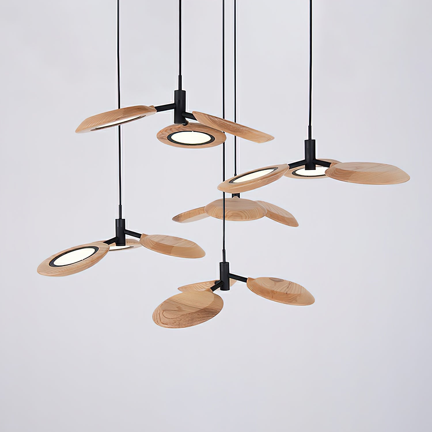 Alnoraris Tiered Wood Pendant Light - Blowlighting