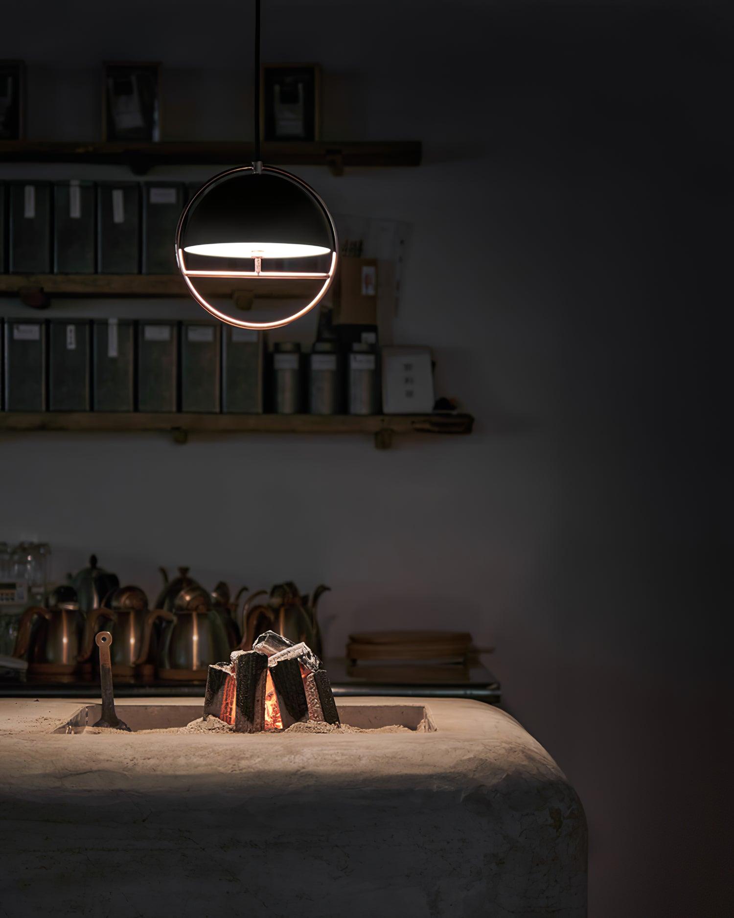 Zephira Lampada a Sospensione Oro Bianco Acciaio Classica