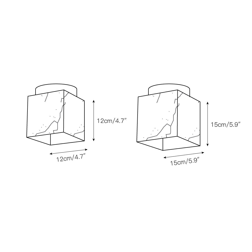 Usilia Modern Minimalist Brass Alabaster Ceiling Light - Lamp Copper