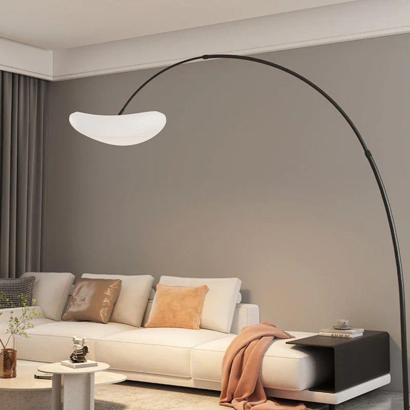 Arisha Design LED Lampada da Terra Metallo Bianco/Nero Soggiorno