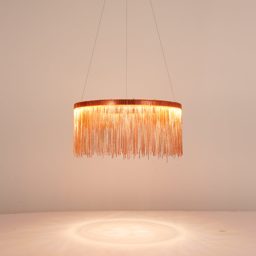 Arisha Lusso LED Lampada a Sospensione Catena Nappa