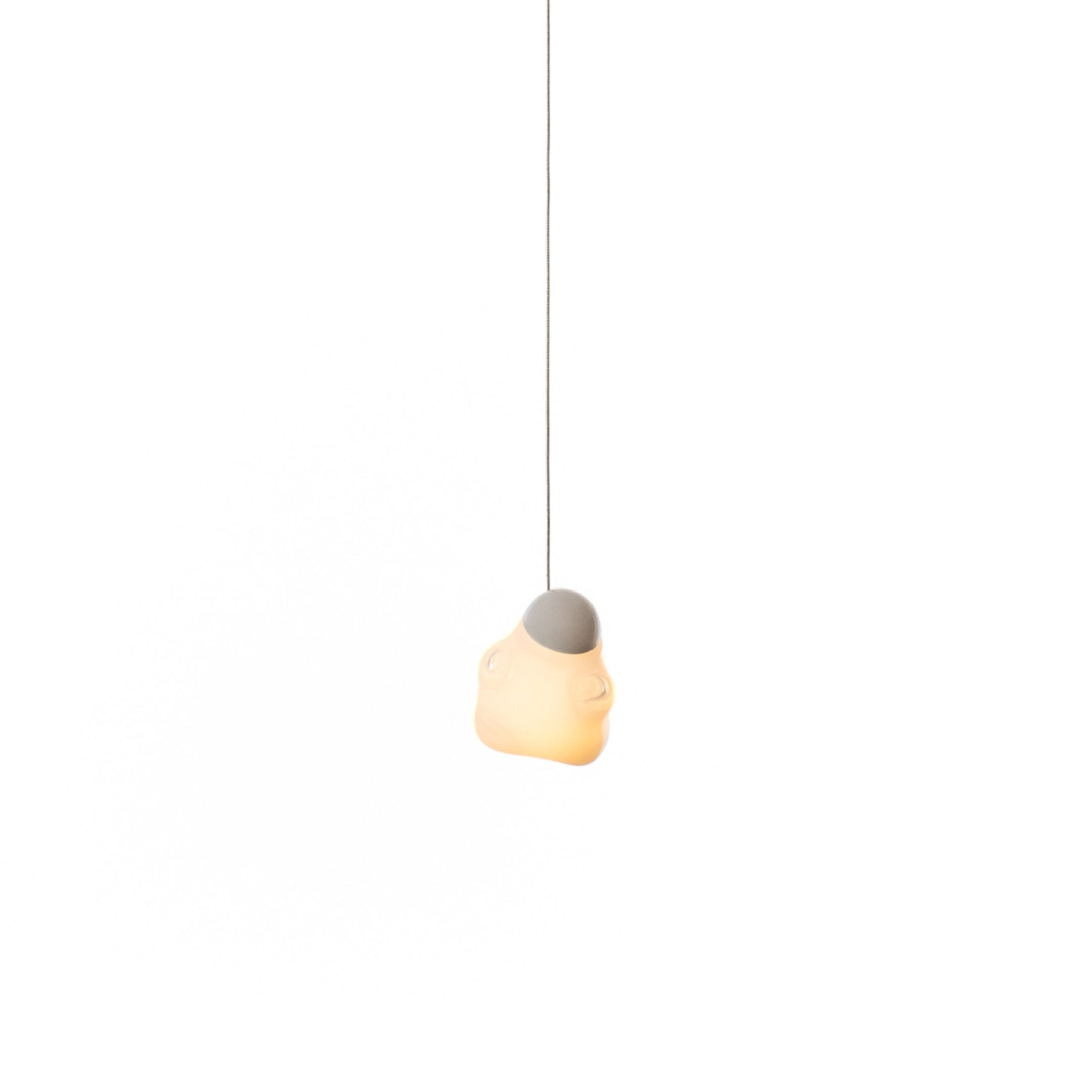 Vasilen Modern Minimalist Ice Pier Black Glass Pendant Lamp - Lamp Copper