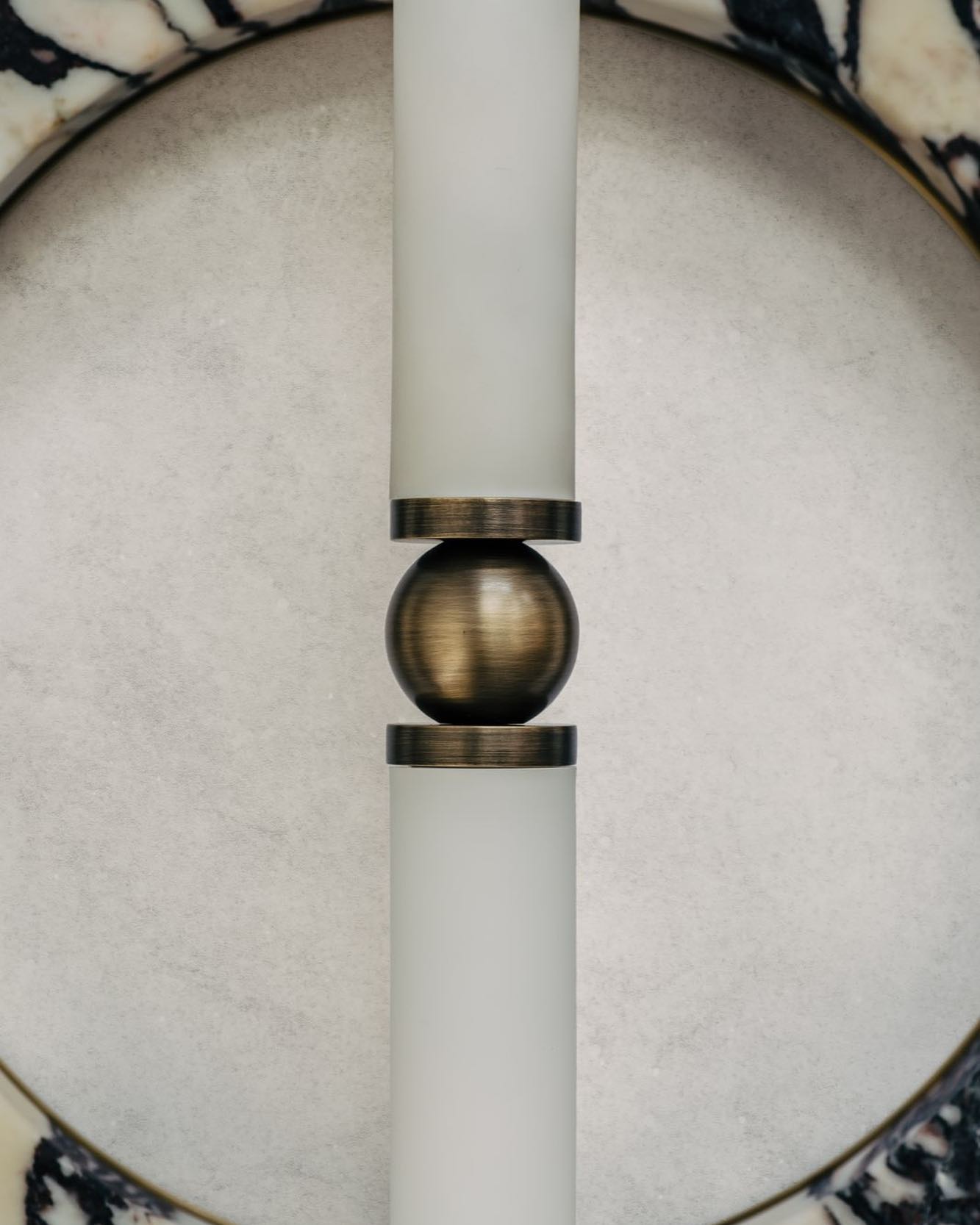 Mymira Modern Minimalist Ice Marble Wall Lamp - Lamp Copper