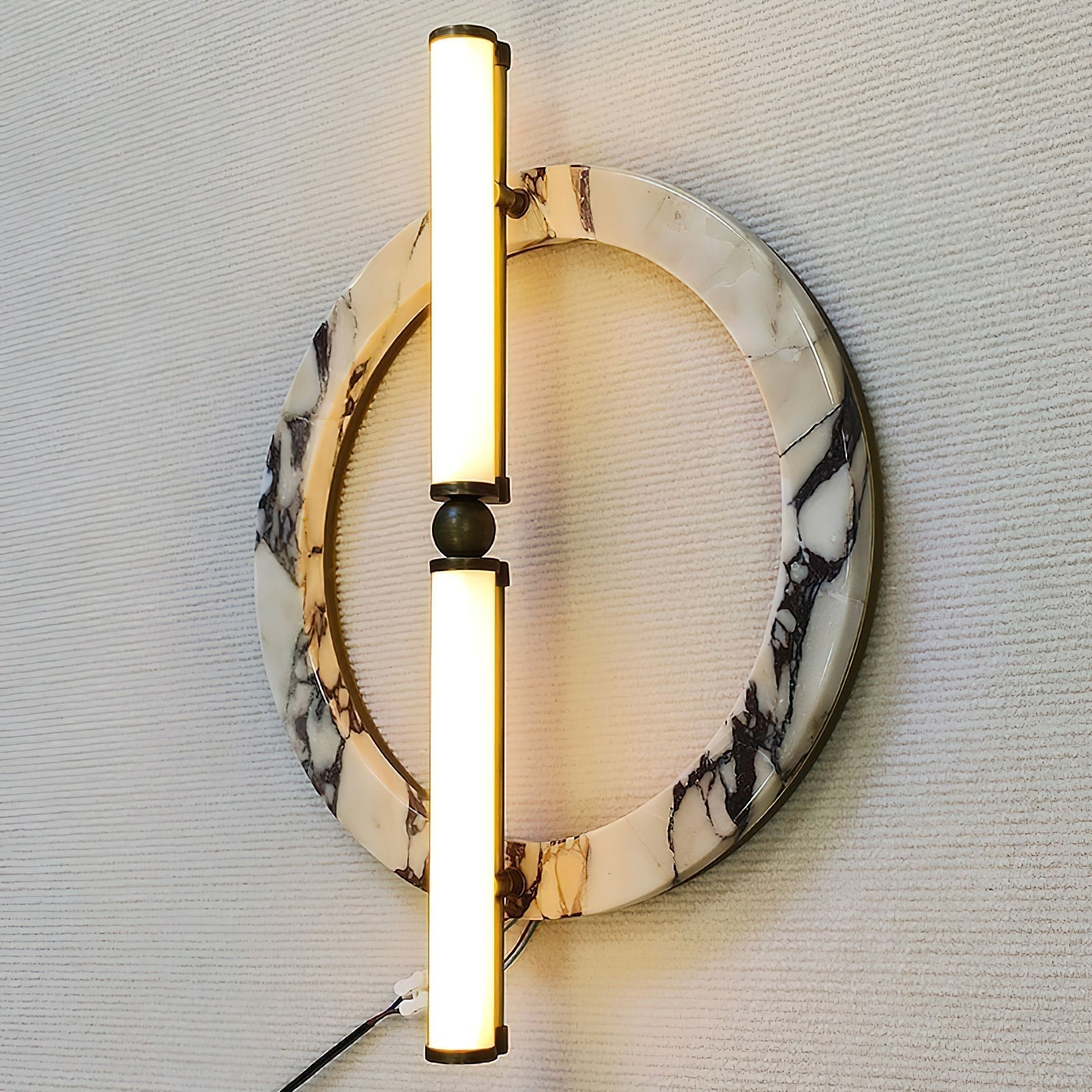 Mymira Modern Minimalist Ice Marble Wall Lamp - Lamp Copper