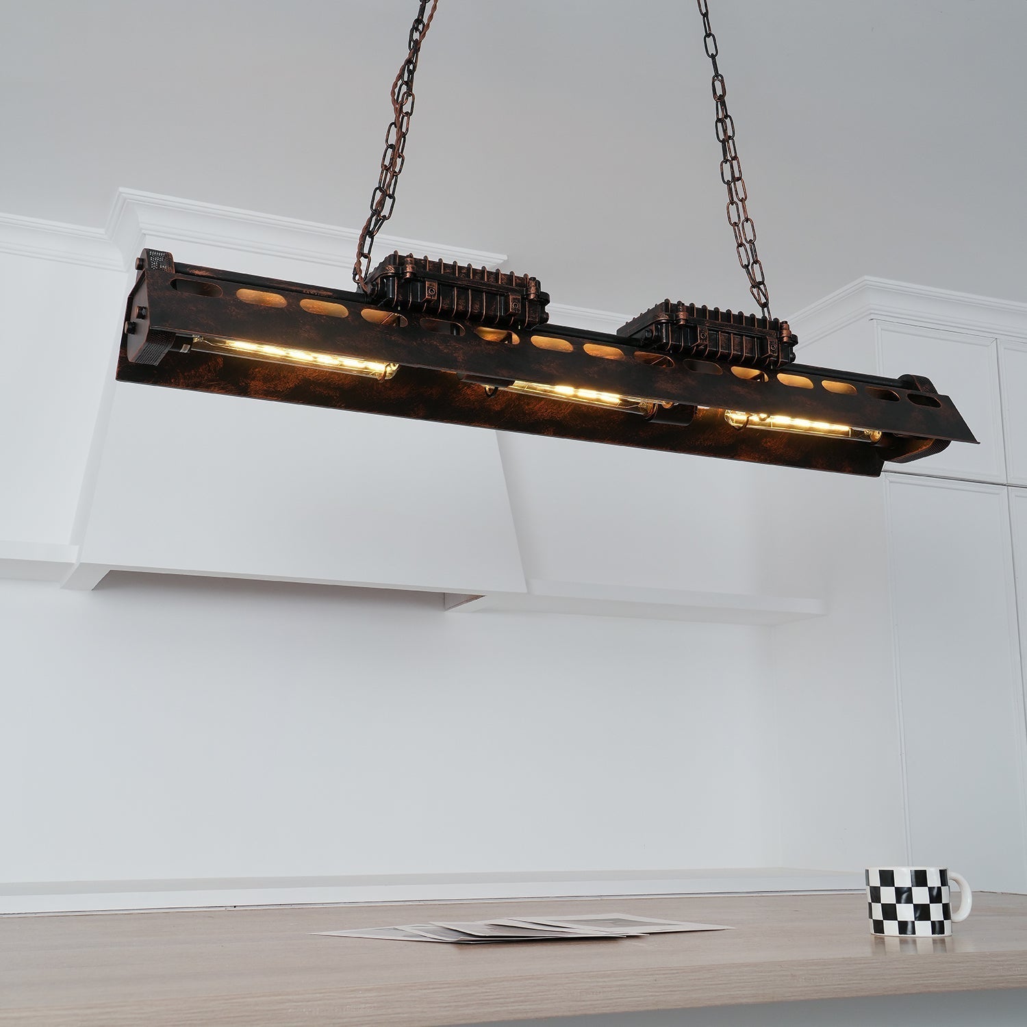 Epoch Lampadario Industriale Steampunk da Interno