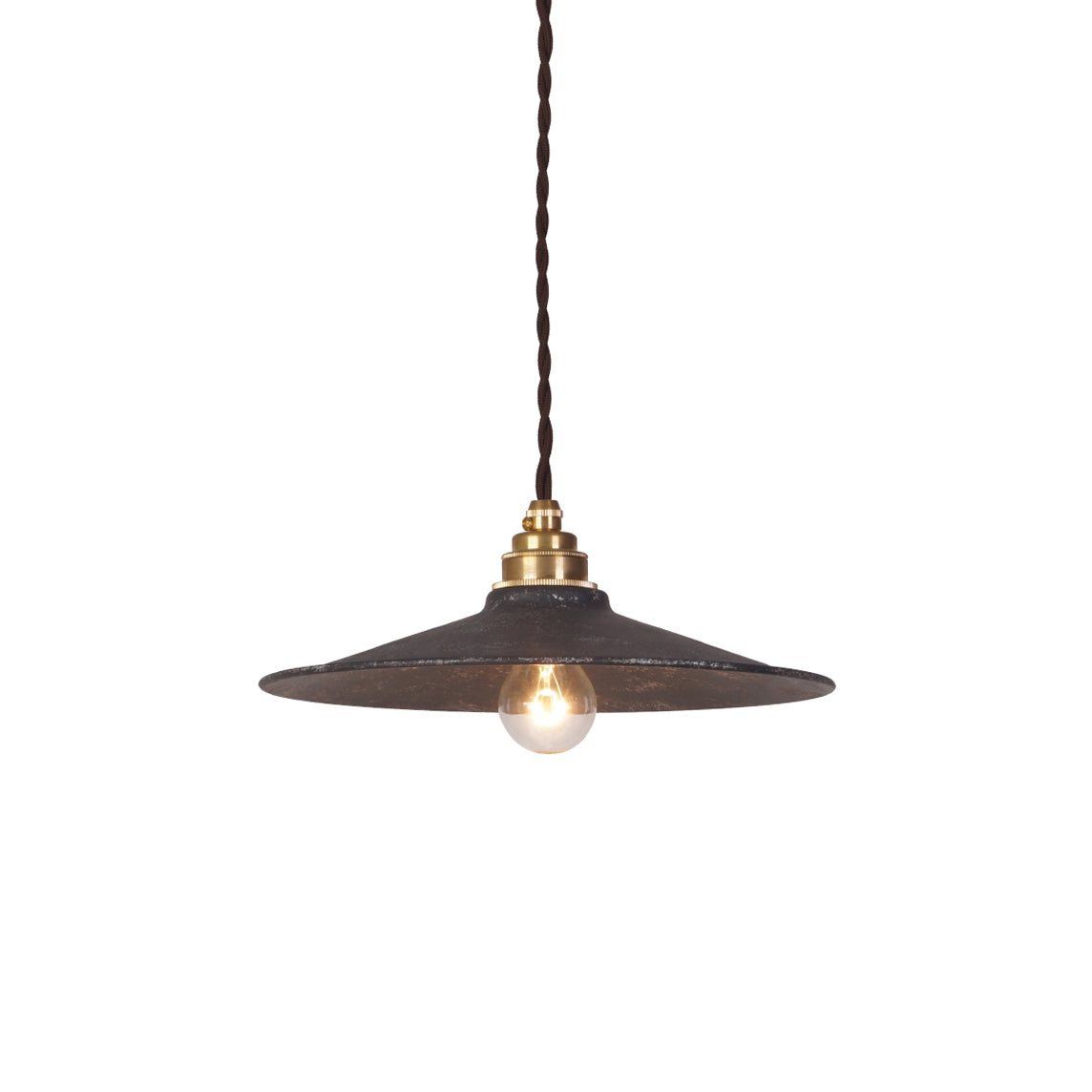 Zotheira Vintage Industrial Flat Metal Pendant Light - Lamp Copper