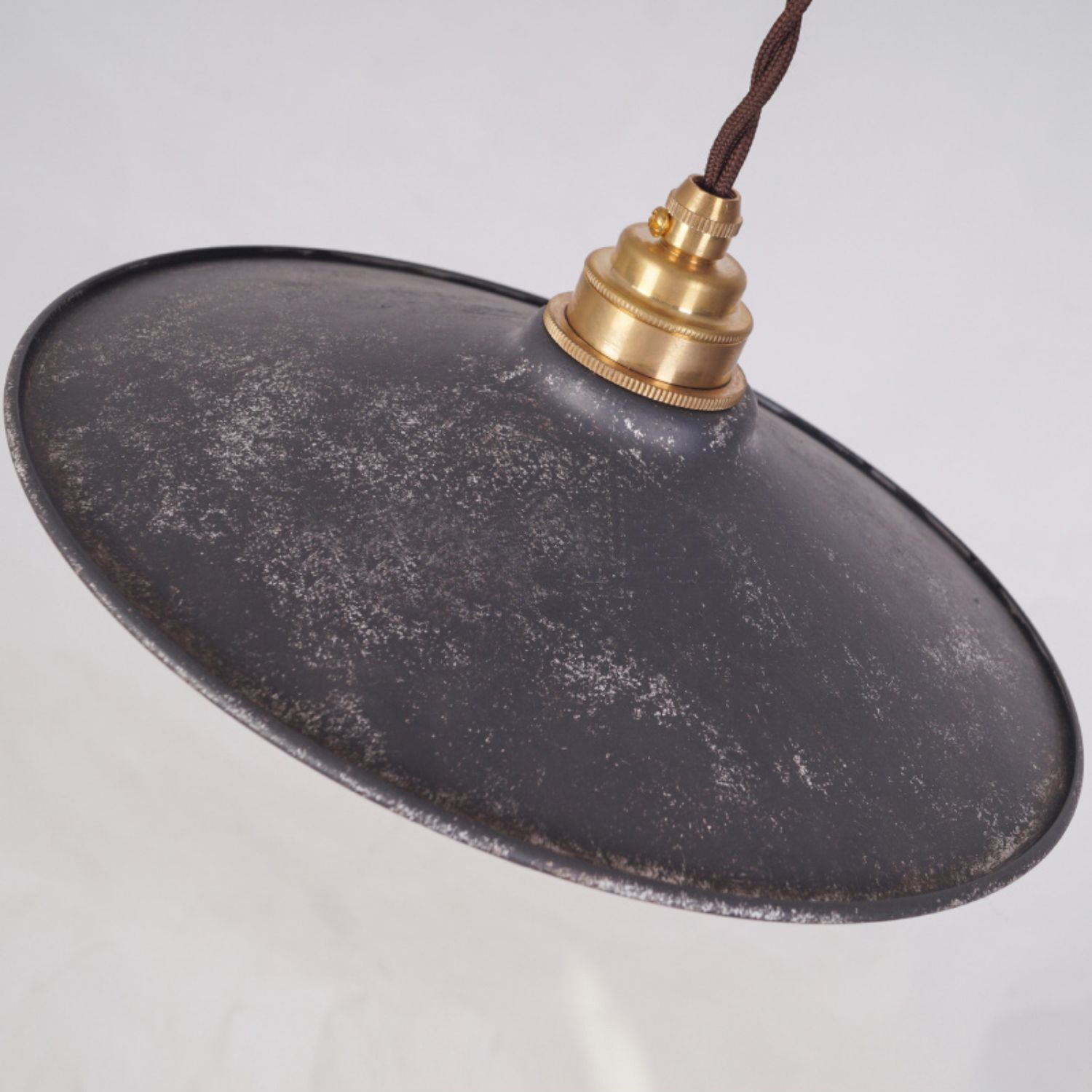 Zotheira Vintage Industrial Flat Metal Pendant Light - Lamp Copper