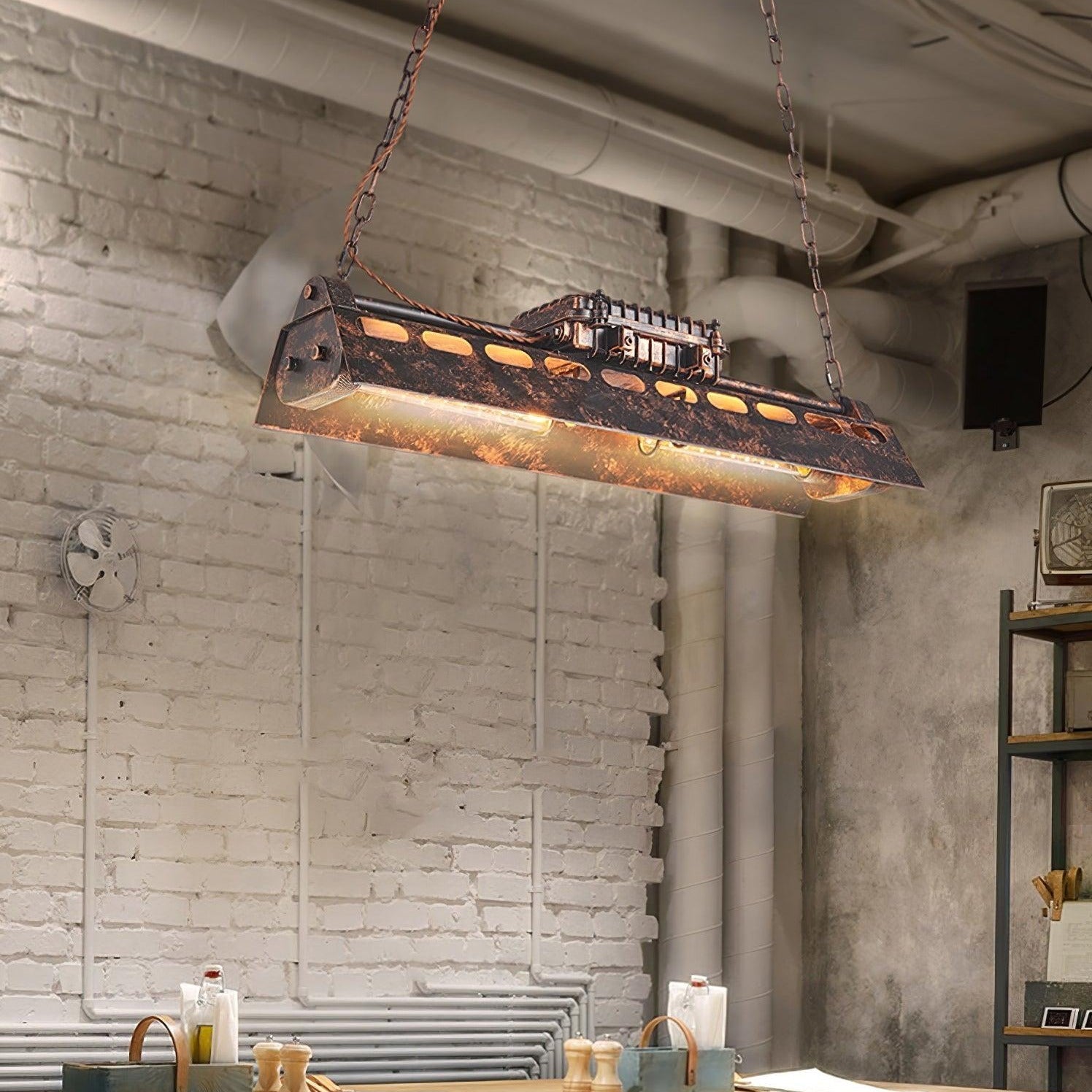 Epoch Lampadario Industriale Steampunk da Interno