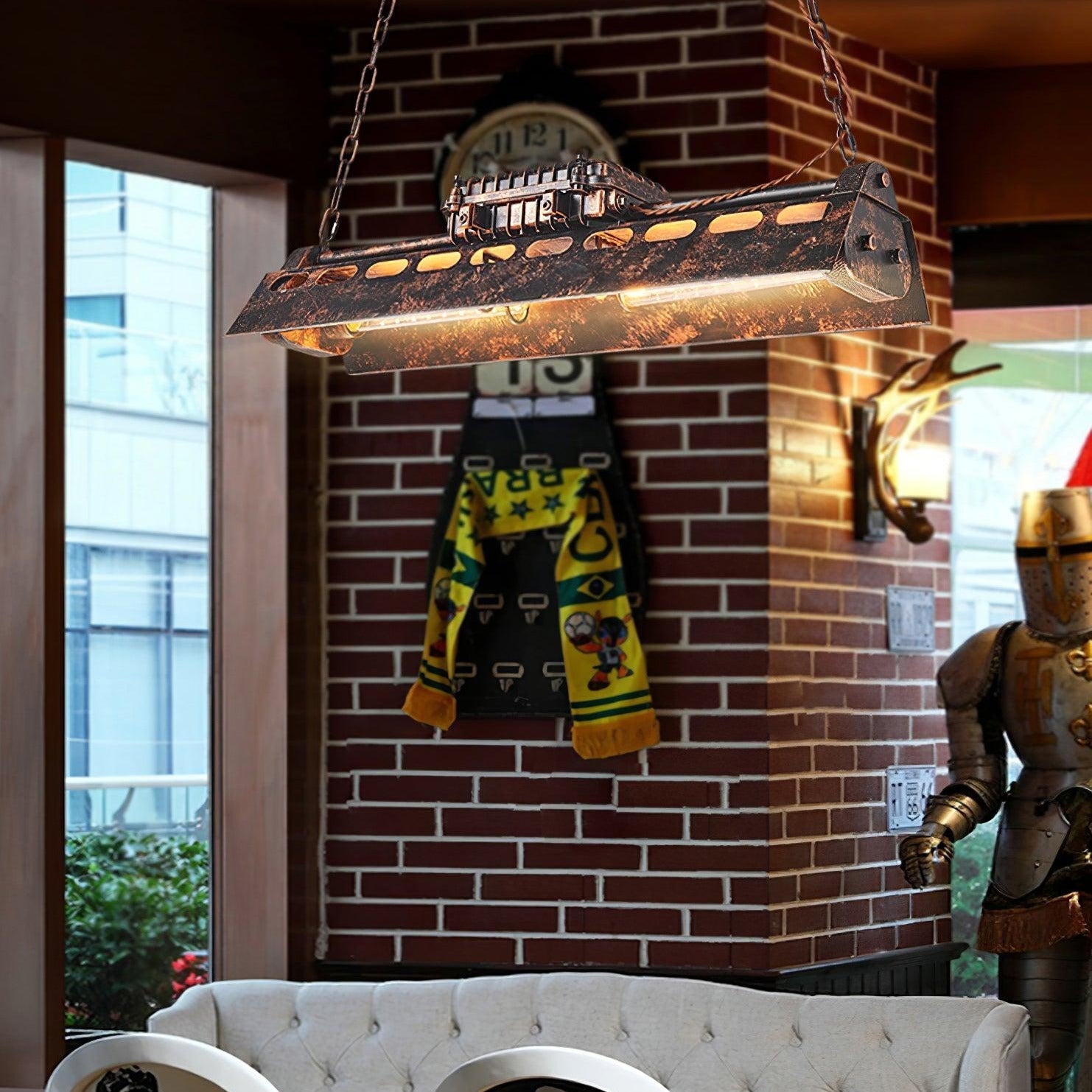Epoch Lampadario Industriale Steampunk da Interno
