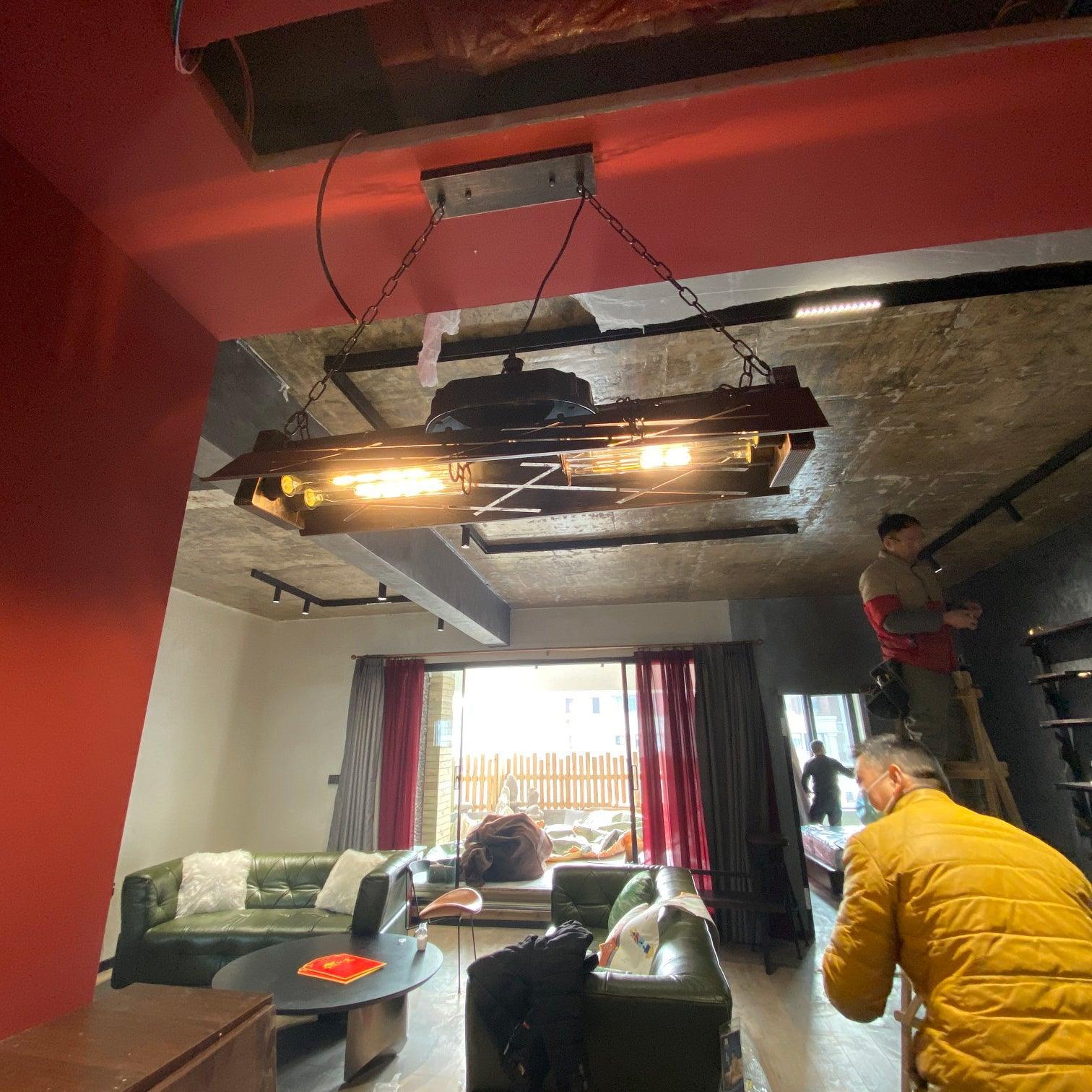 Epoch Lampadario Industriale Steampunk da Interno