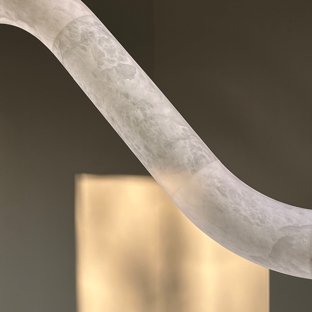 Utalyra Curved Alabaster Pendant Light - Neutralighting