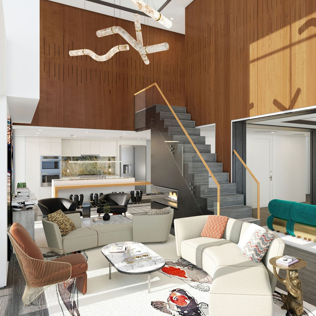 Utalyra Curved Alabaster Pendant Light - Neutralighting
