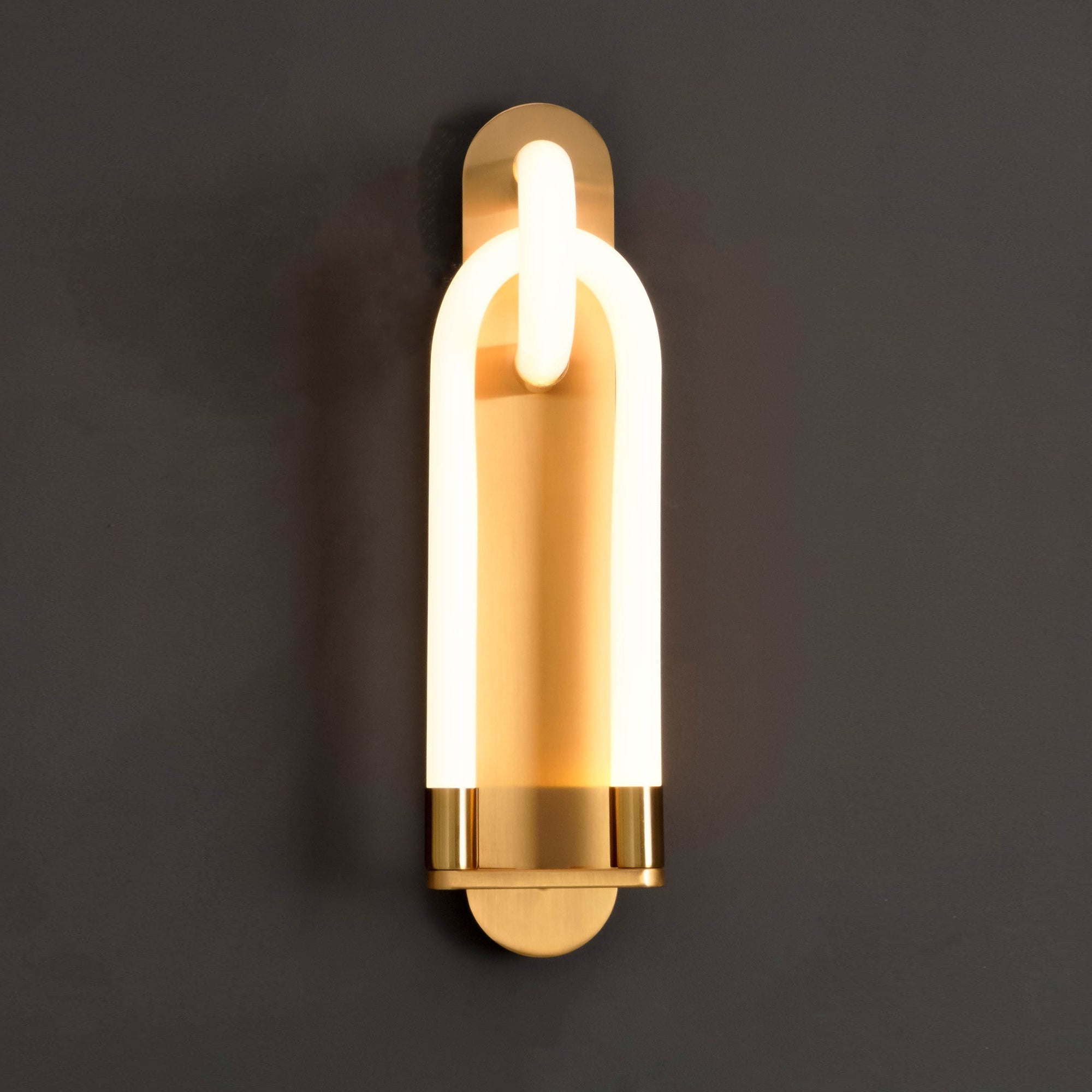 Sytheiel Modern Minimalist Fingers Metal Acrylic Wall Lamp - Lamp Copper