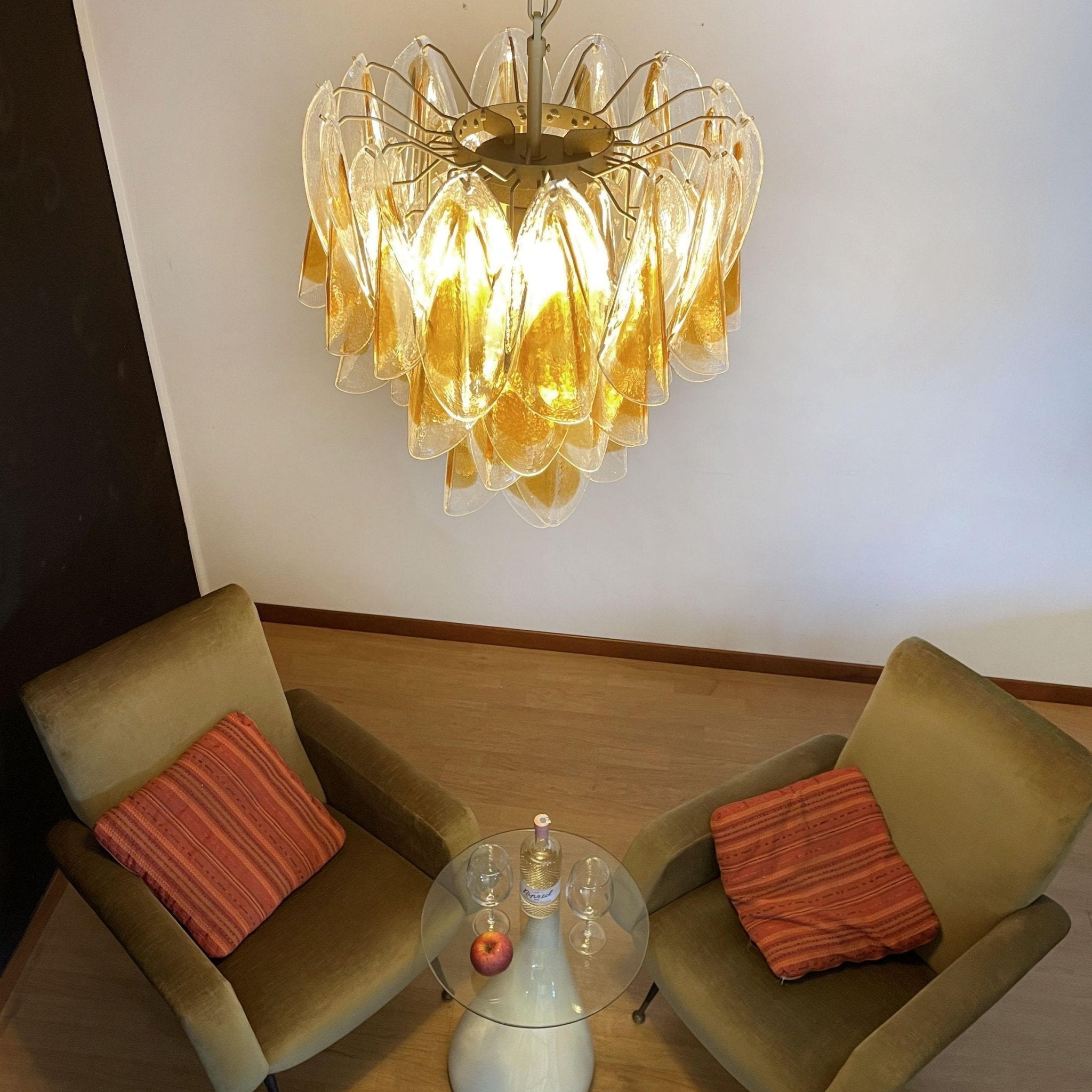 Aurora Chandelier Isabella Gold Petal Layered - Neutralighting