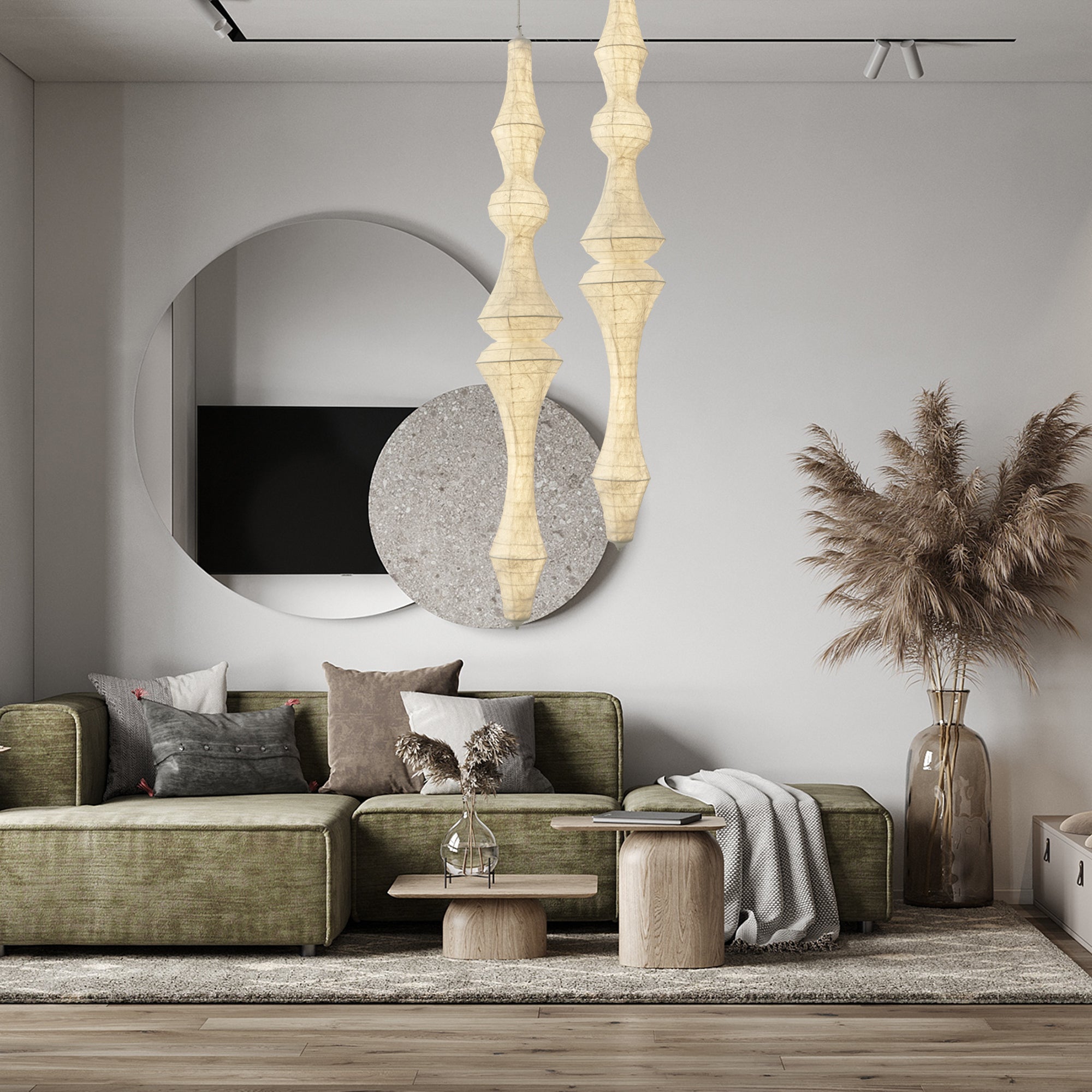 Zonoria Artisanal Silk Pendant Light - Blowlighting