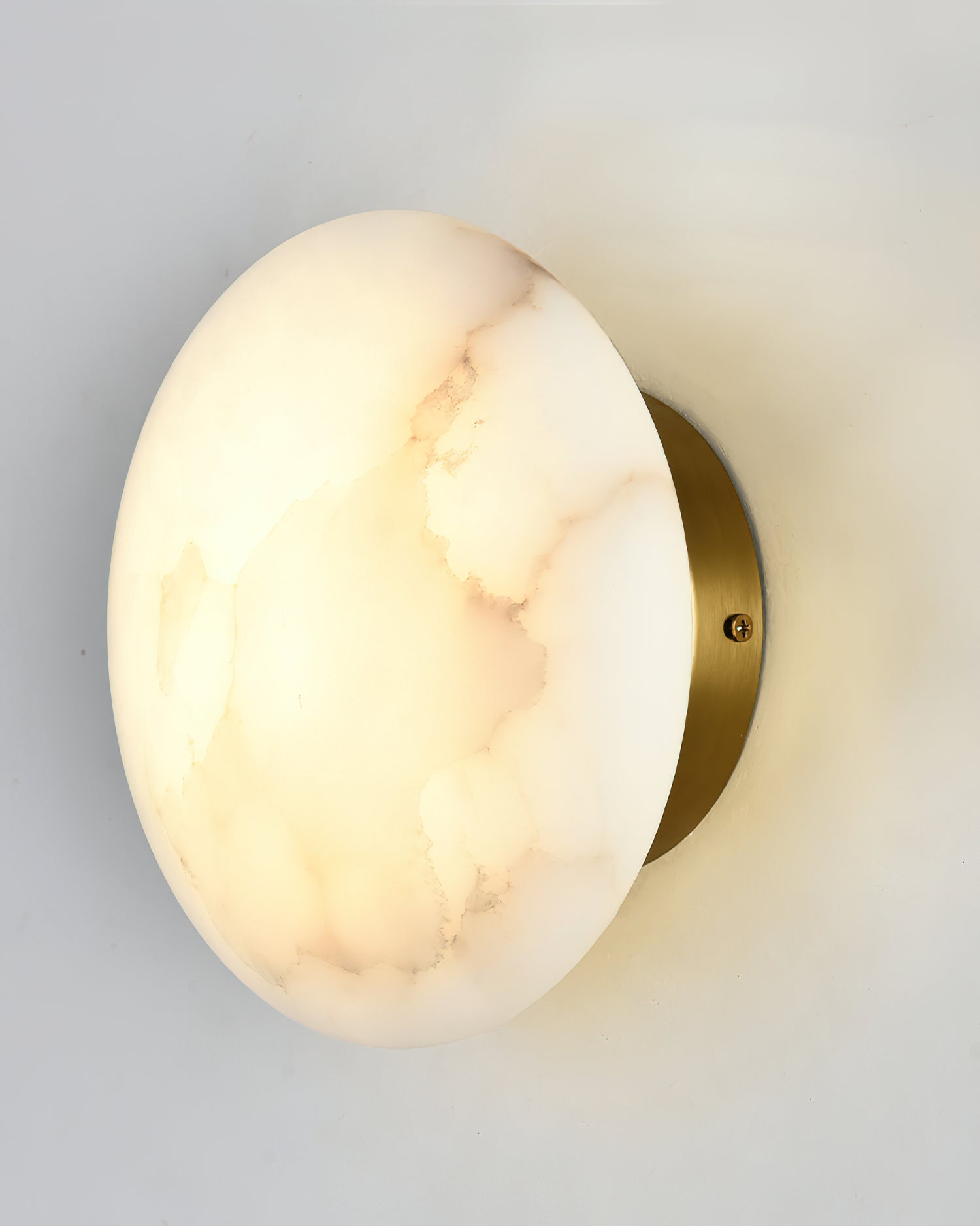 Ilvinan Modern Minimalist Single Alabaster Wall Lamp - Lamp Copper