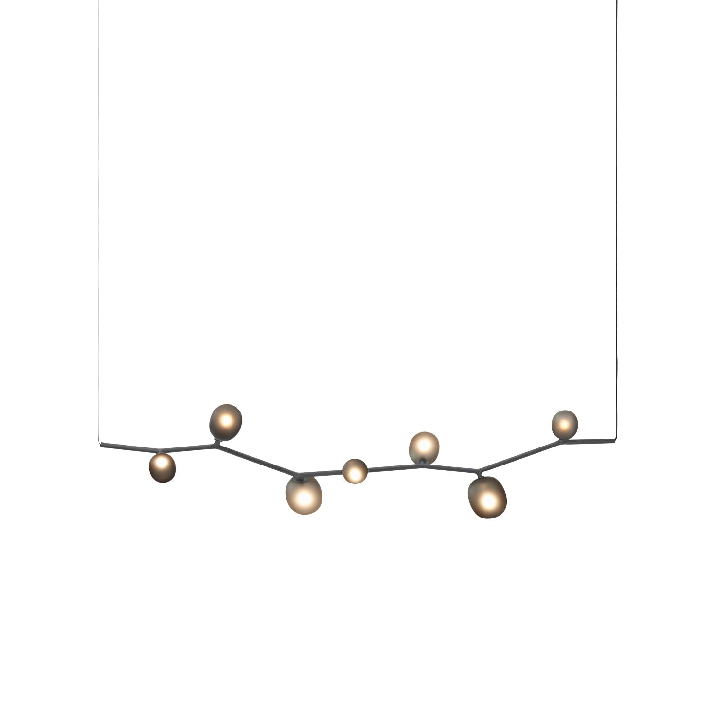 Evmirion Modern Minimalist Horizontal Metal Glass Pendant Lamp - Lamp Copper