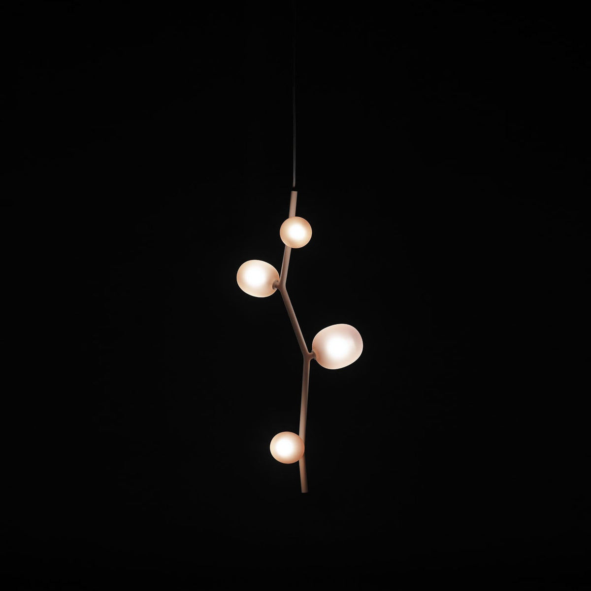Isolora Modern Minimalist Vertical Glass Pendant Lamp - Lamp Copper