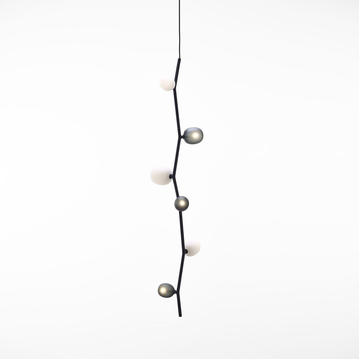 Isolora Modern Minimalist Vertical Glass Pendant Lamp - Lamp Copper