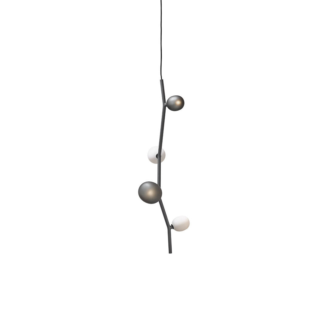 Isolora Modern Minimalist Vertical Glass Pendant Lamp - Lamp Copper