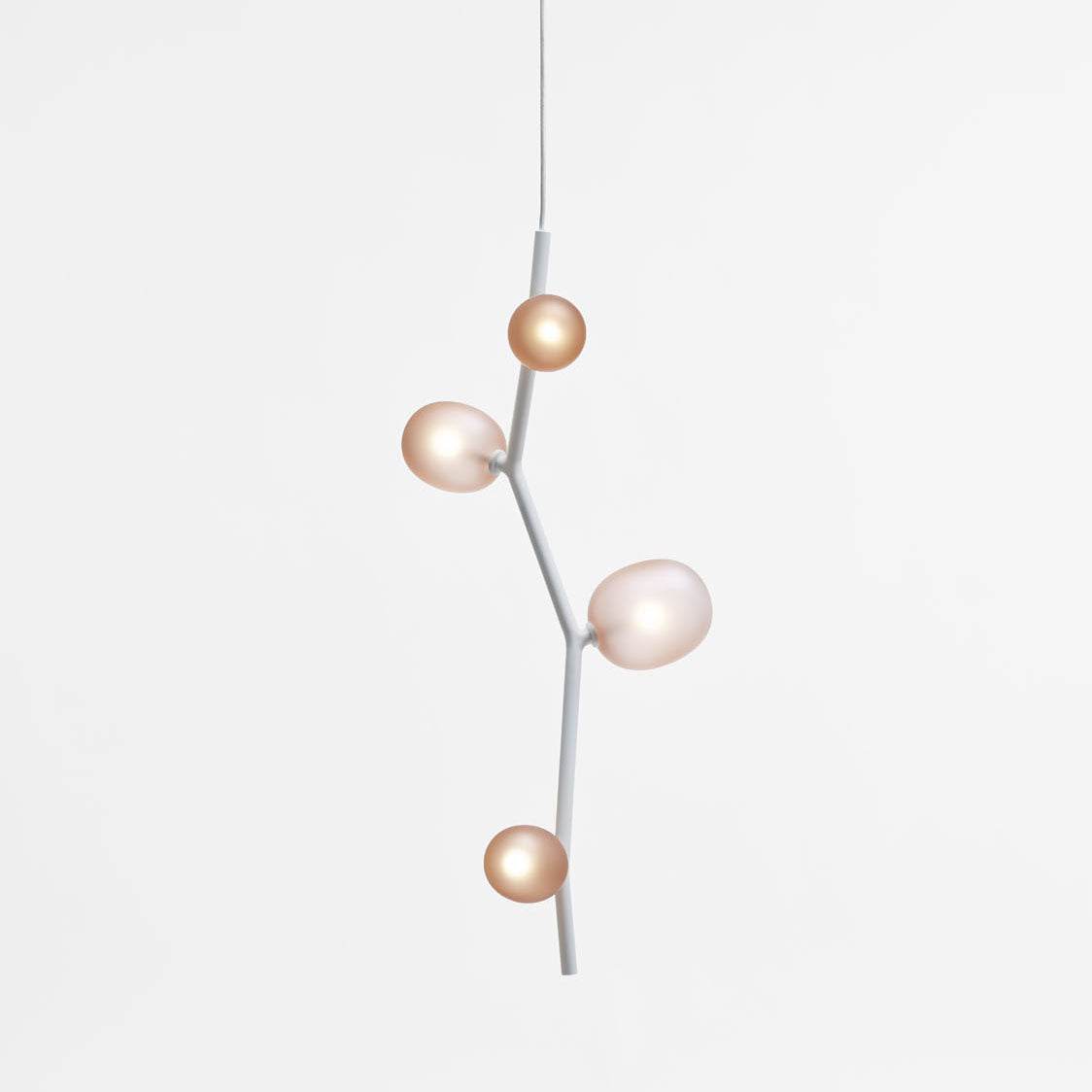 Isolora Modern Minimalist Vertical Glass Pendant Lamp - Lamp Copper